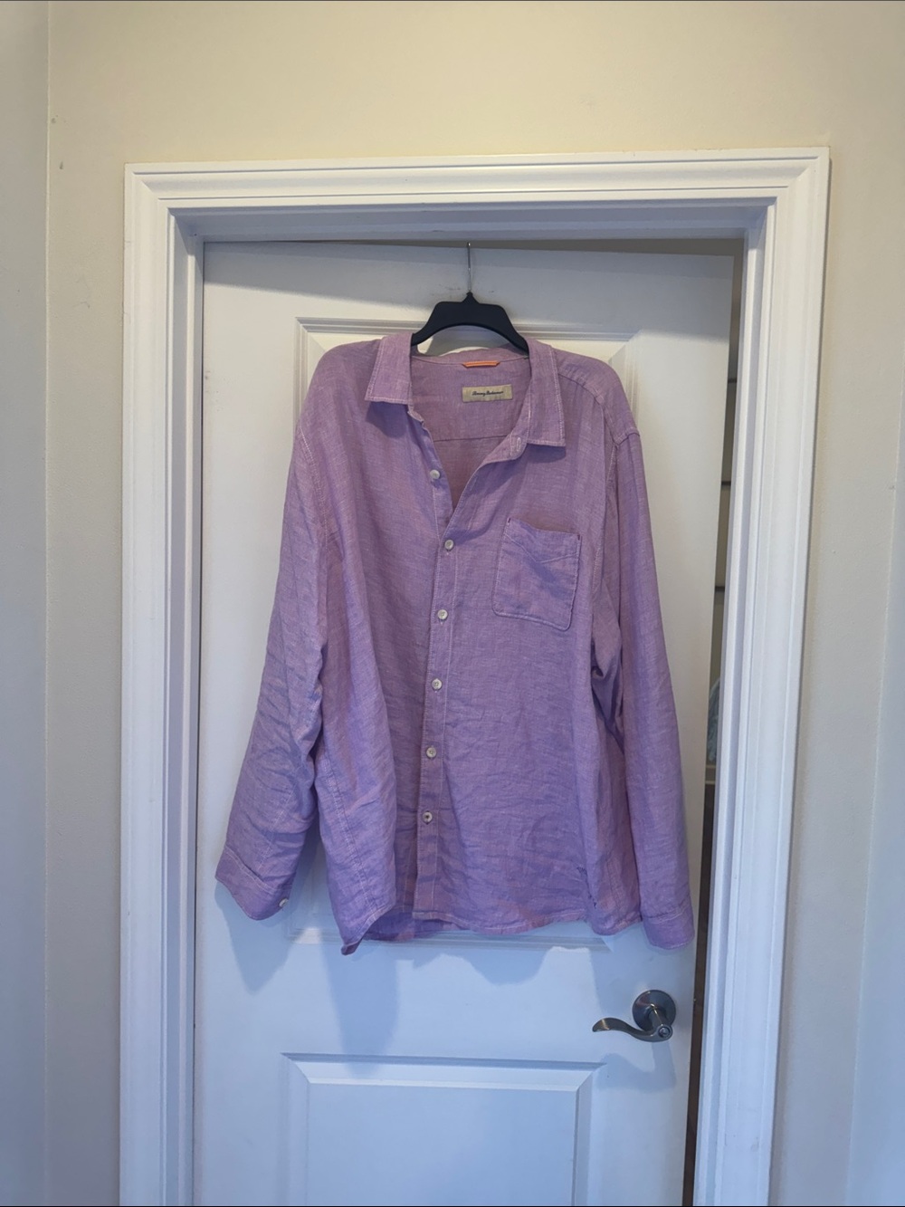 Tommy Bahama Lavender Linen Button-Down Shirt